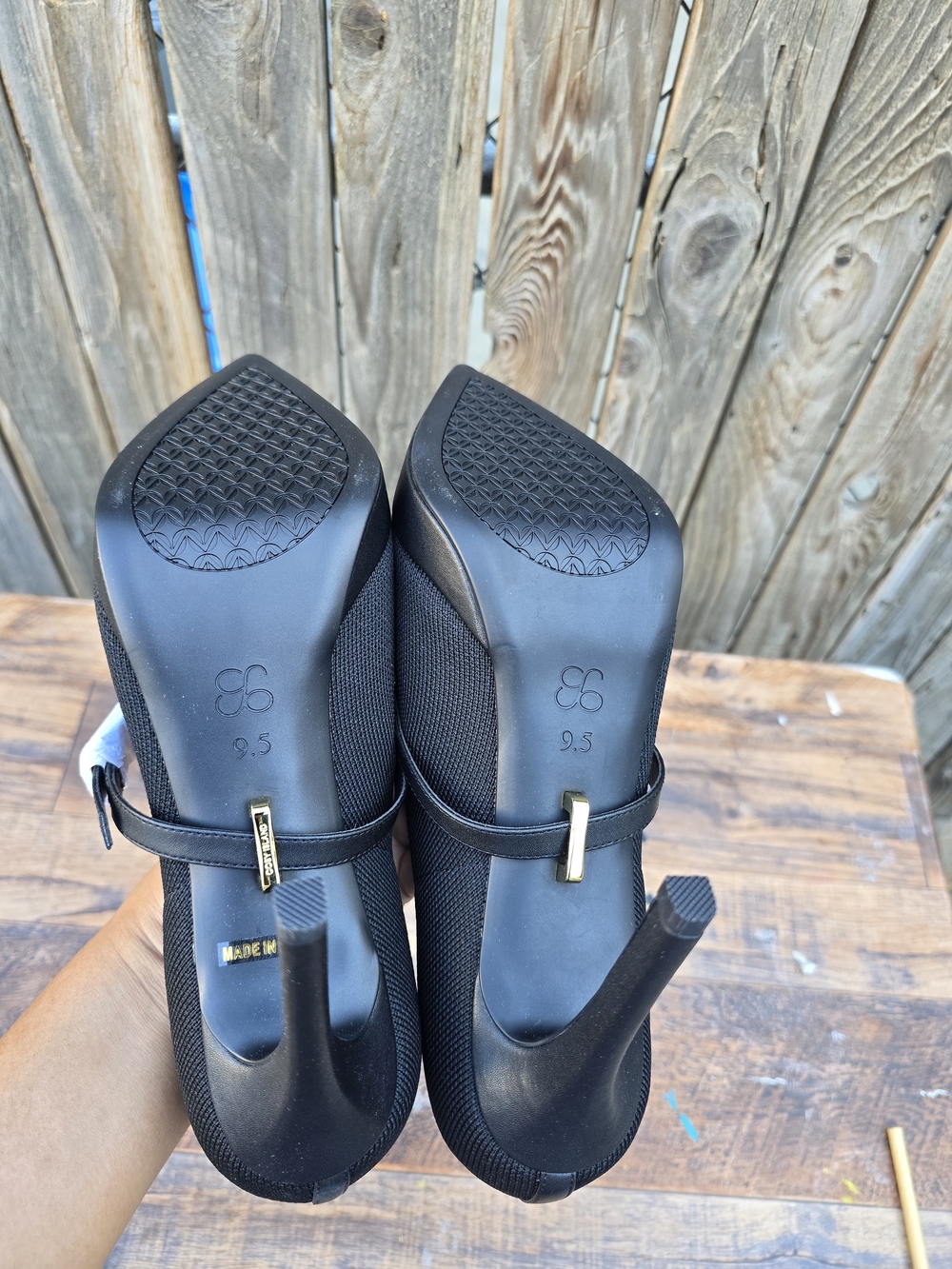 Cozy Island Comfy Black Pointed Toe Heels Shoes Size 9.5 - Picture 11 of 13